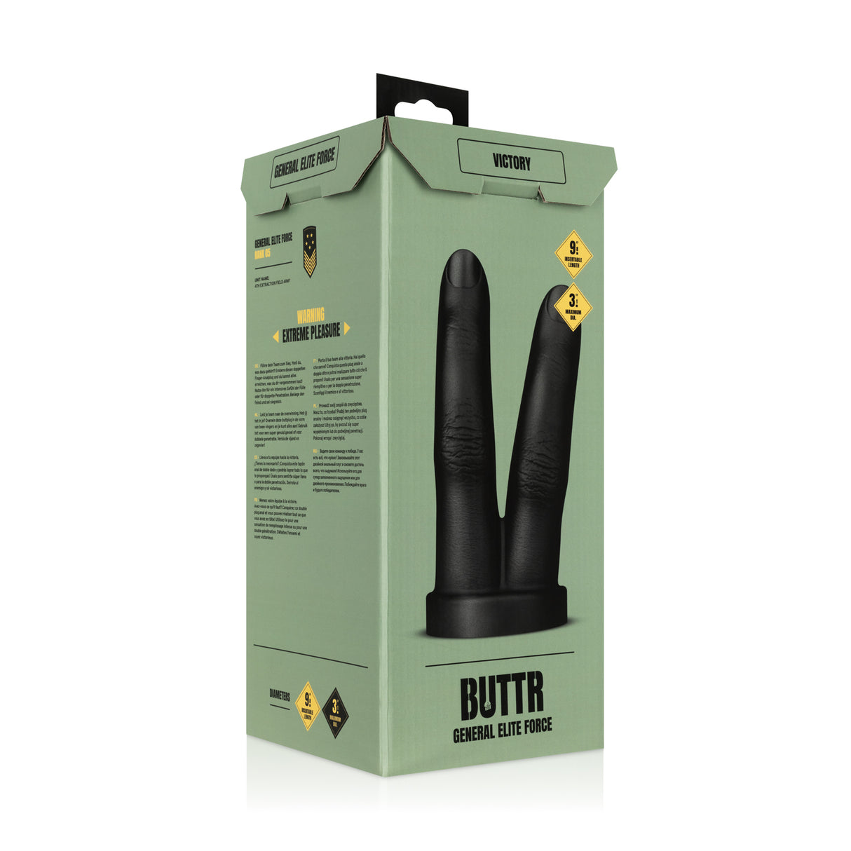 BUTTR Victory Double Finger Butt Plug