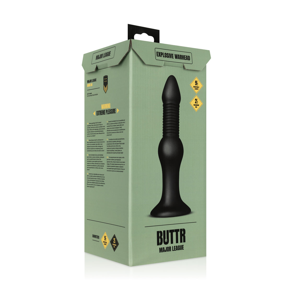 BUTTR Explosive Warhead Anal Dildo 10.8 Inch