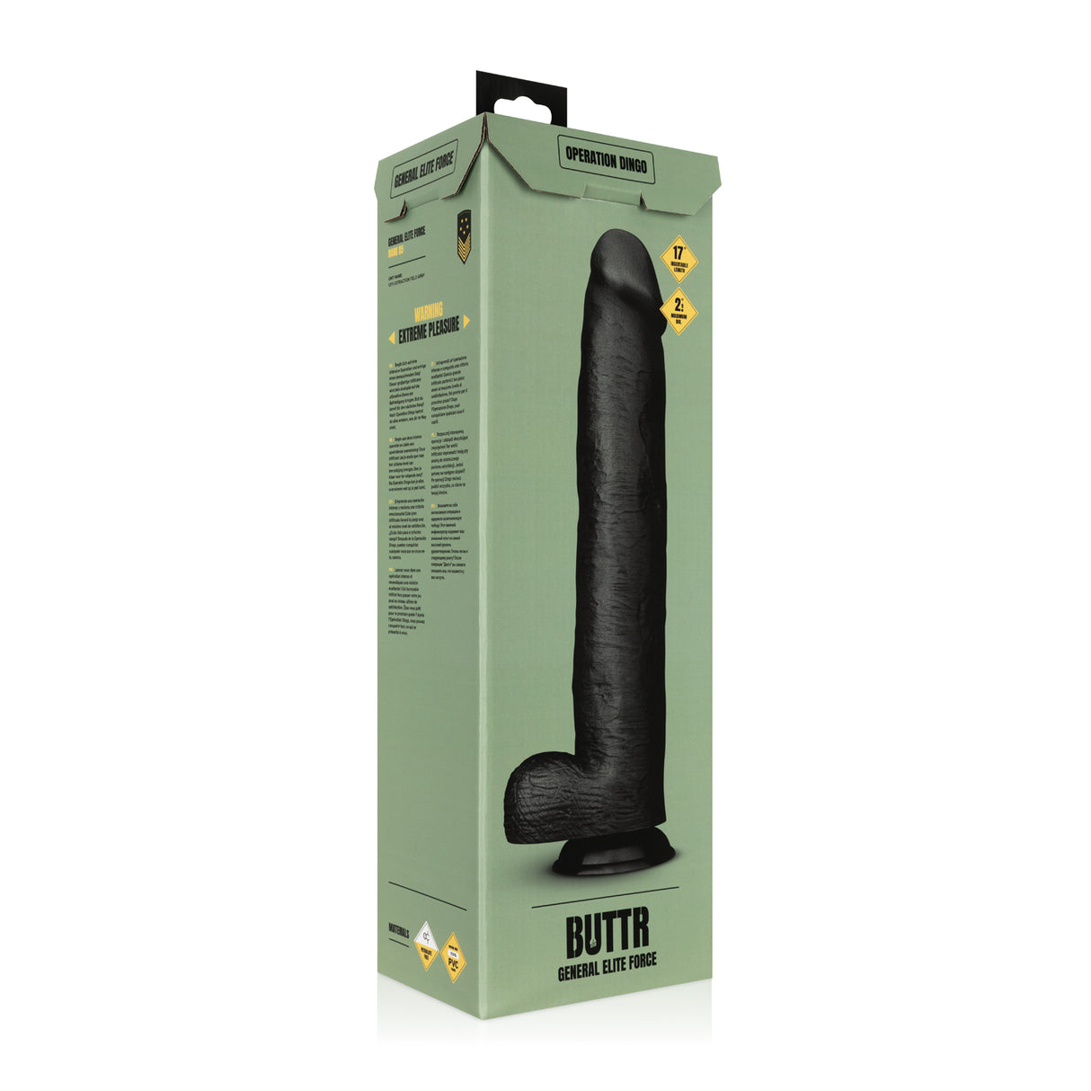 BUTTR Operation Dingo Huge Dildo 17 Inch