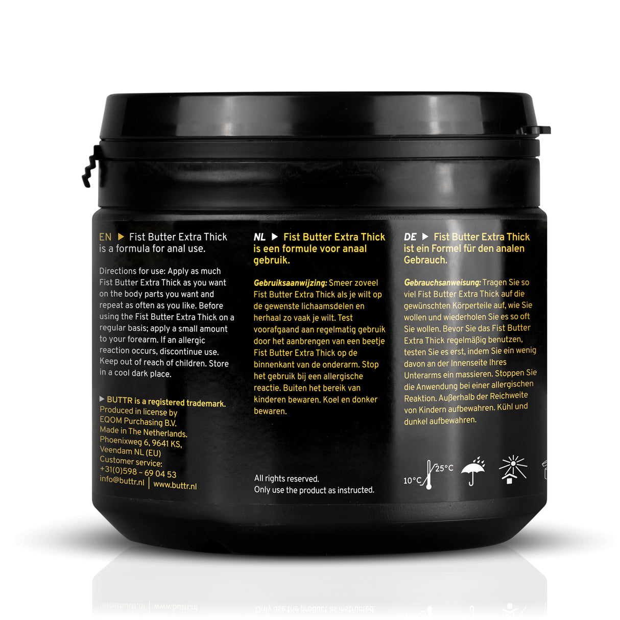BUTTR Fisting Balm Extra Thick 500ml