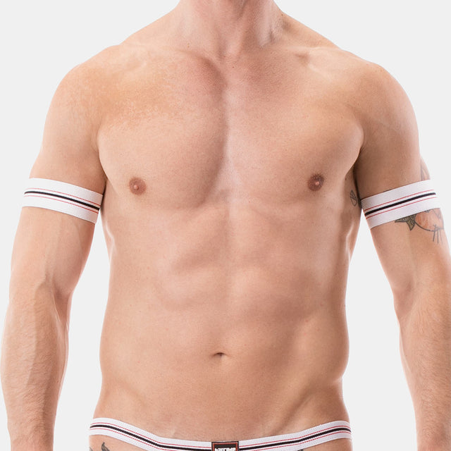 Barcode Berlin Bicep Band Darko White Red Black