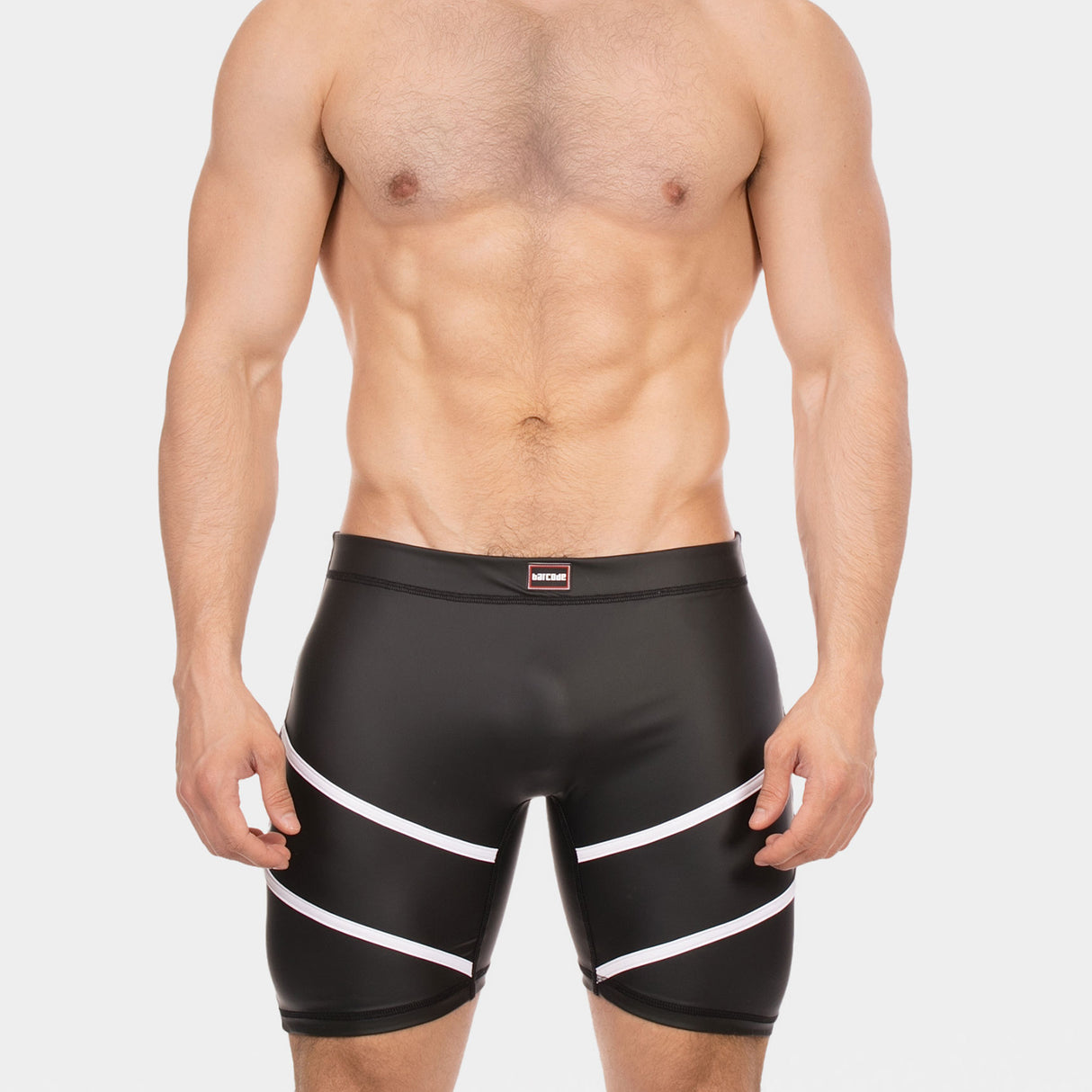 Barcode Berlin Biker Short Nuru Black White