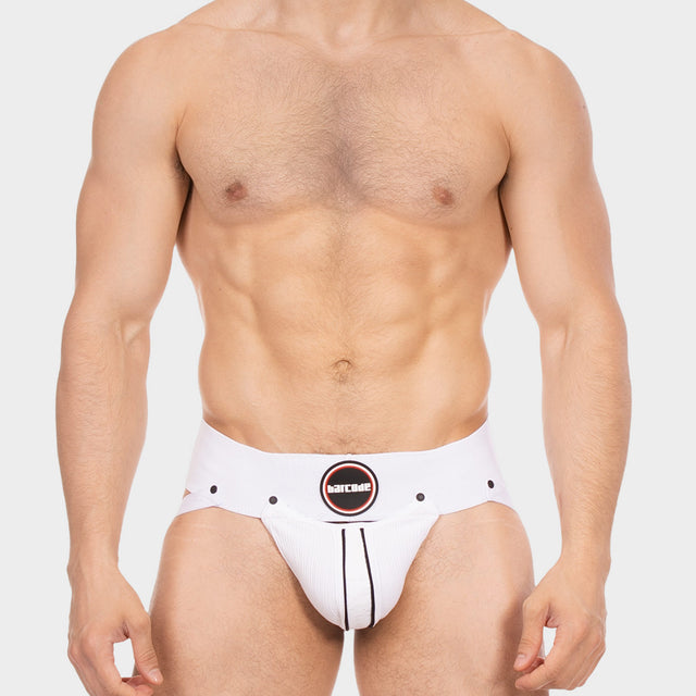 Barcode Berlin Jockstrap Rokk White Black