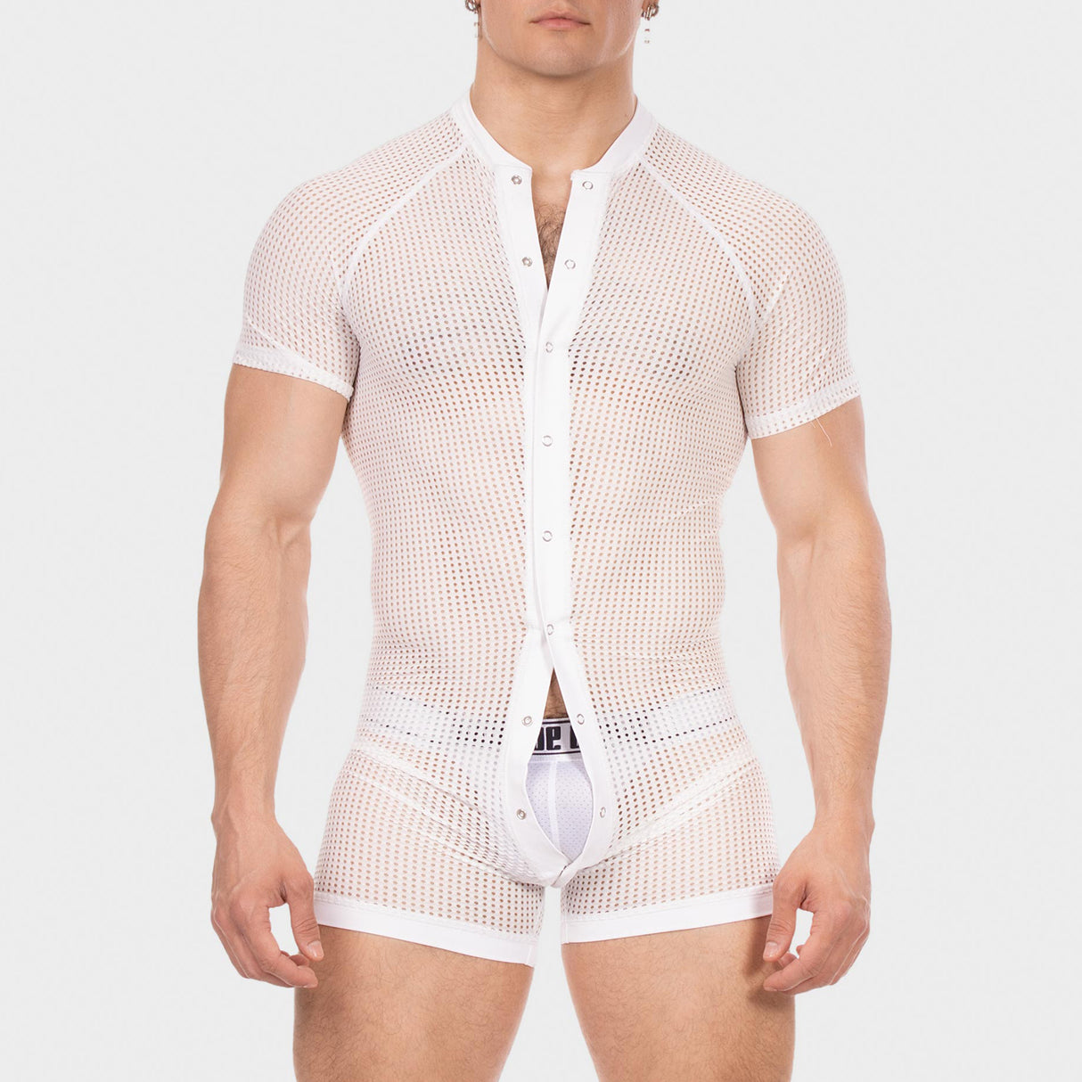 Barcode Berlin Mesh Union Suit Ruriko White
