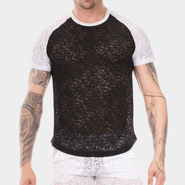 Barcode Berlin T Shirt Micah Black White