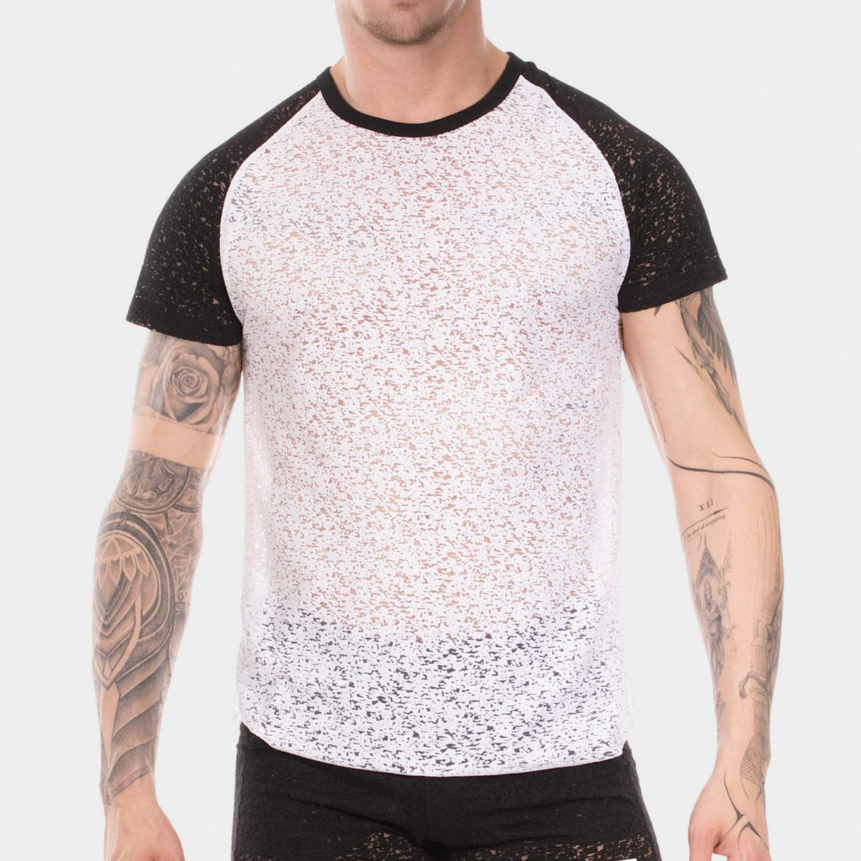 Barcode Berlin T Shirt Micah White Black