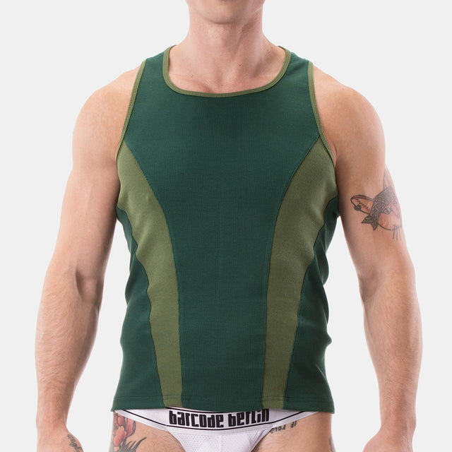 Barcode Berlin Tank Top Dervi Green Olive