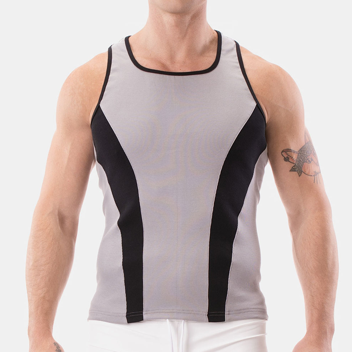 Barcode Berlin Tank Top Dervi Grey Black