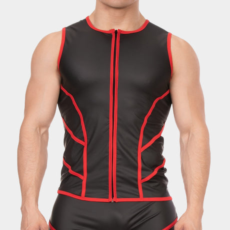 Barcode Berlin Vest Robin Black Red
