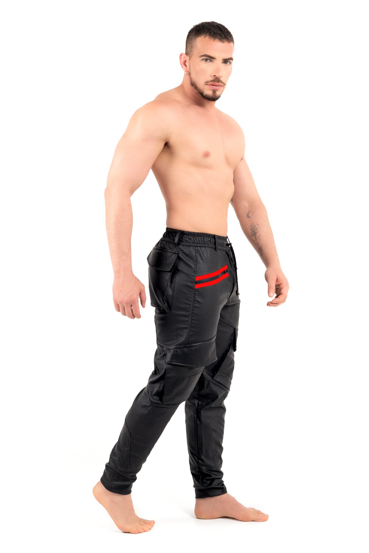 ROK Industrial Cargo Pants Black Red
