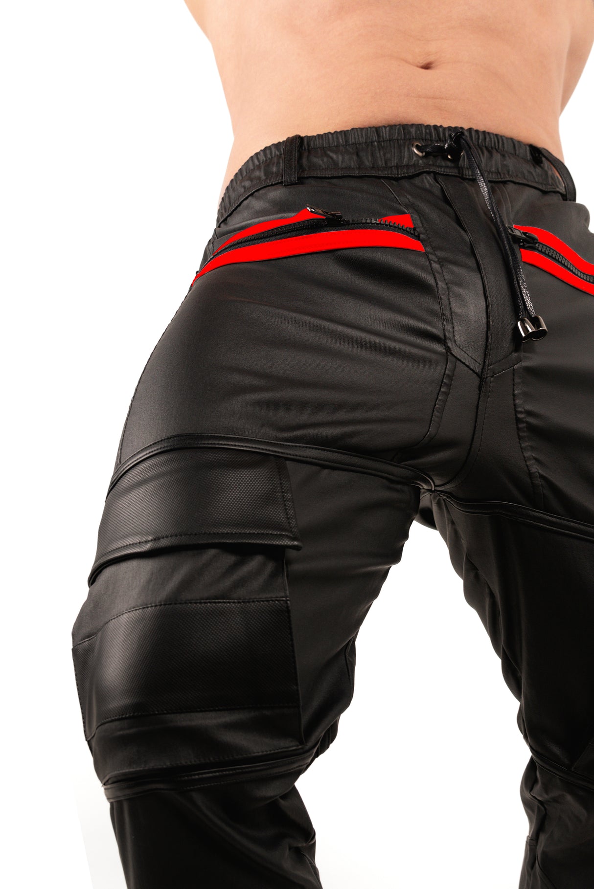 ROK Industrial Cargo Pants Black Red