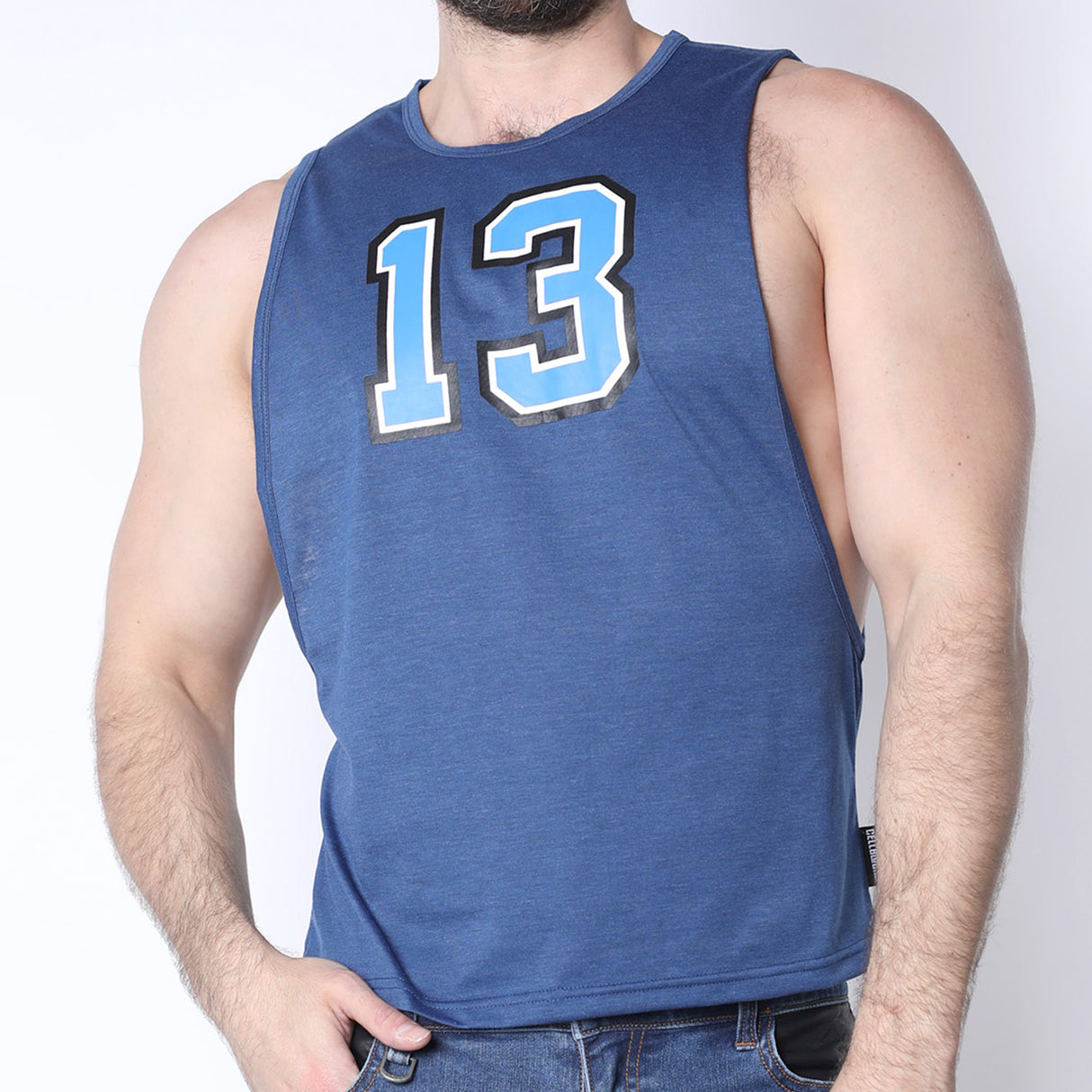 Cellblock 13 Field Goal 13 Muscle Tank Blue