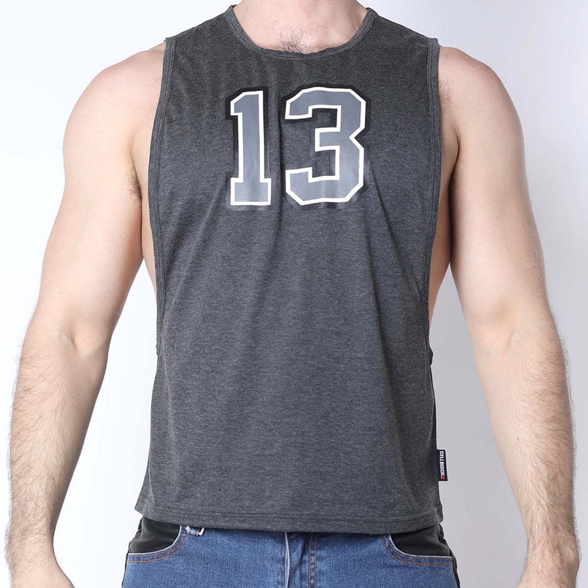 Cellblock 13 Field Goal 13 Muscle Tank Charcoal