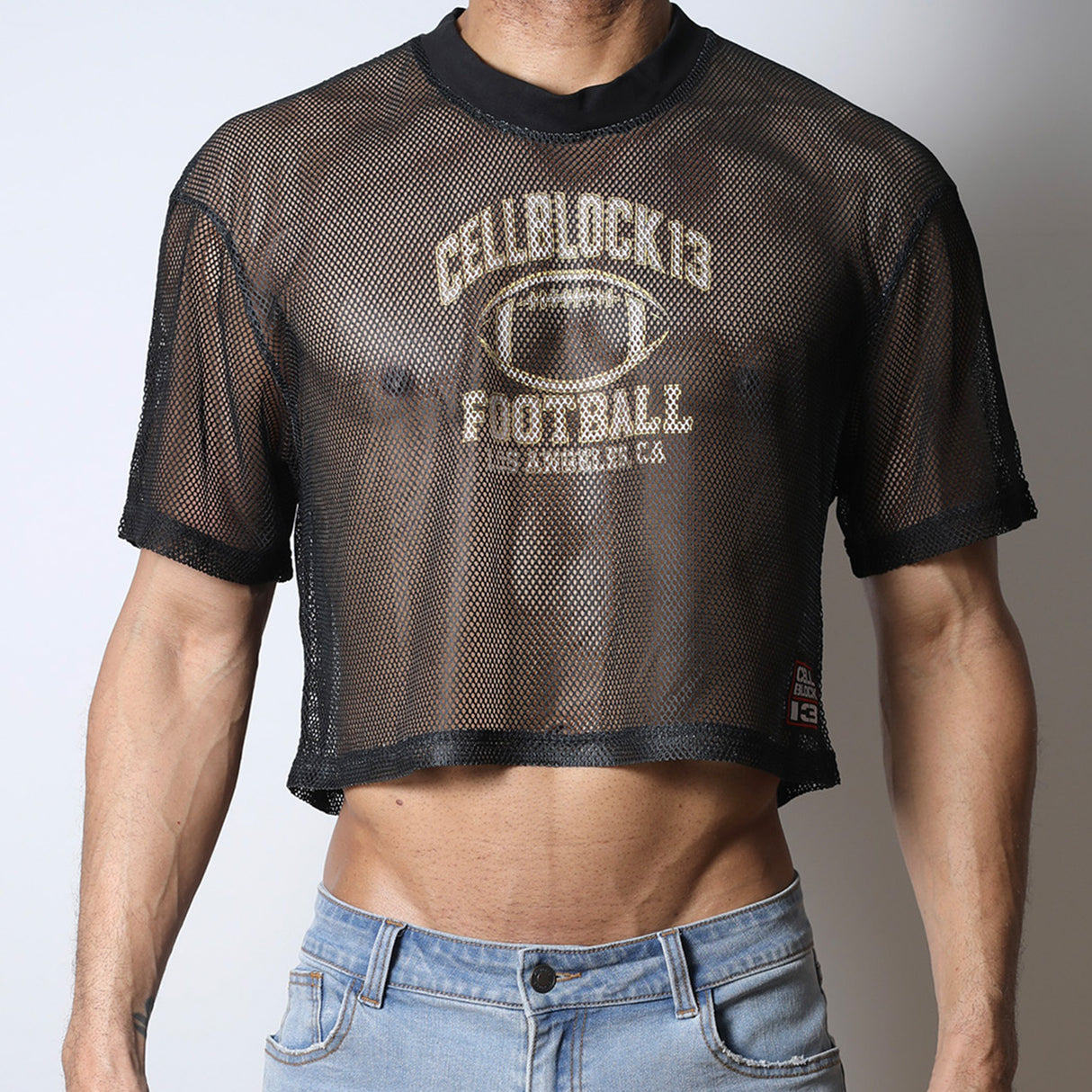 Cellblock 13 Field Goal Football Mesh T-Shirt Black