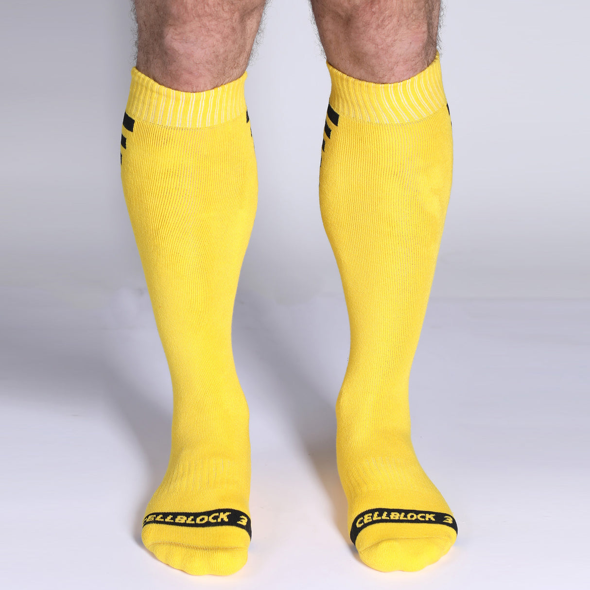 Cellblock 13 Iron Grip Knee High Socks Yellow