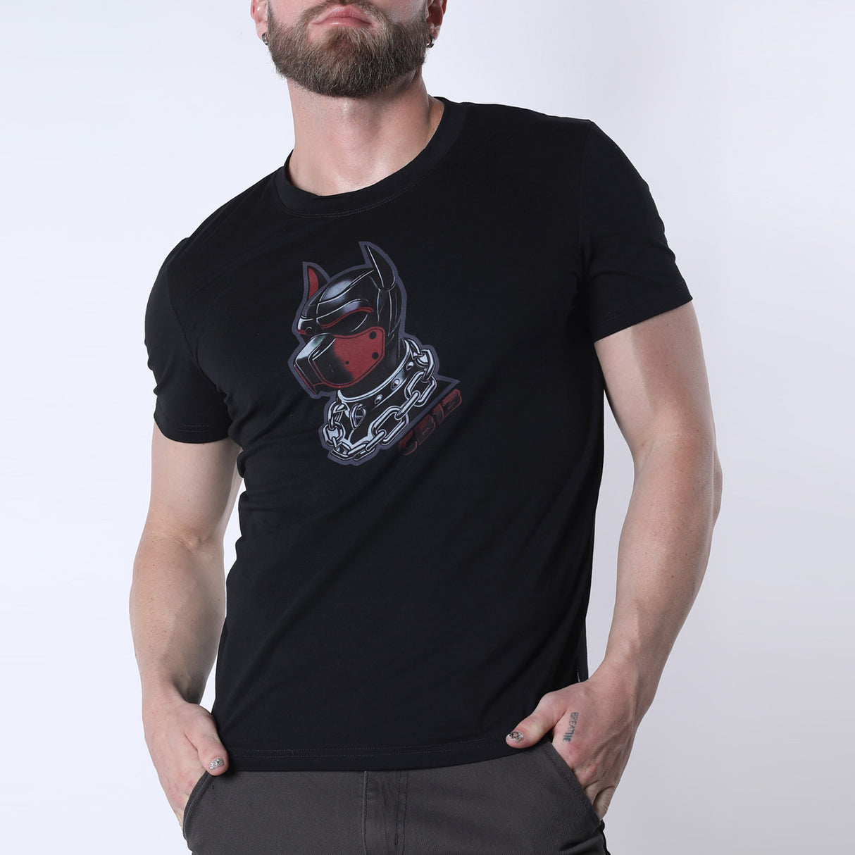 Cellblock 13 Kennel Club Dark Pup T Shirt Red