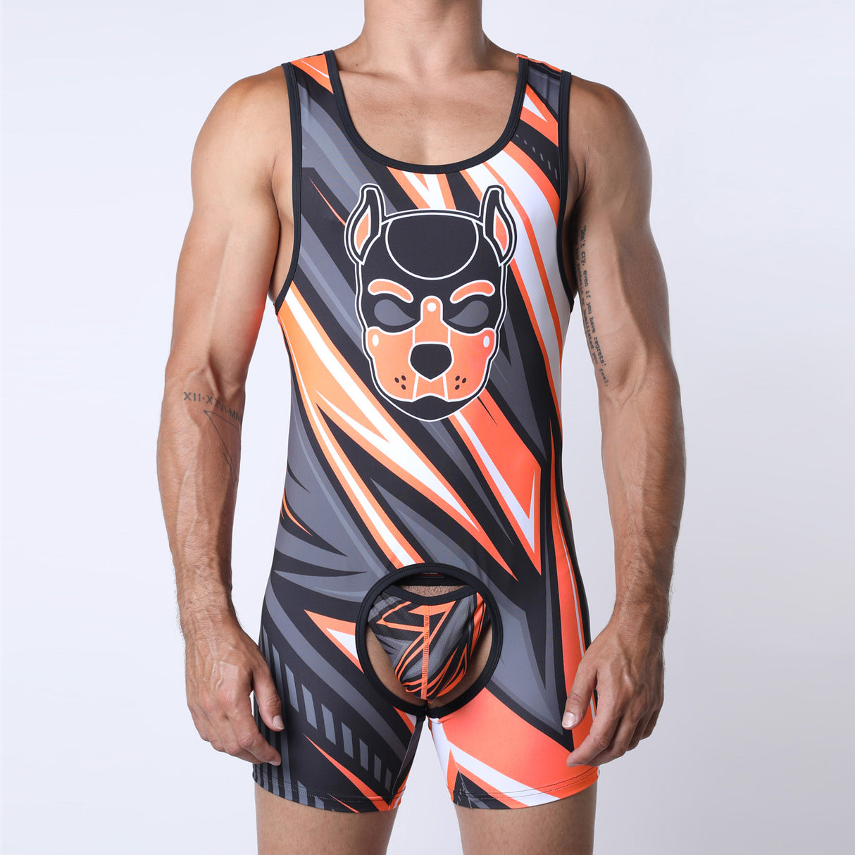 Cellblock 13 Kennel Club Lightning Pup Singlet Jock Orange