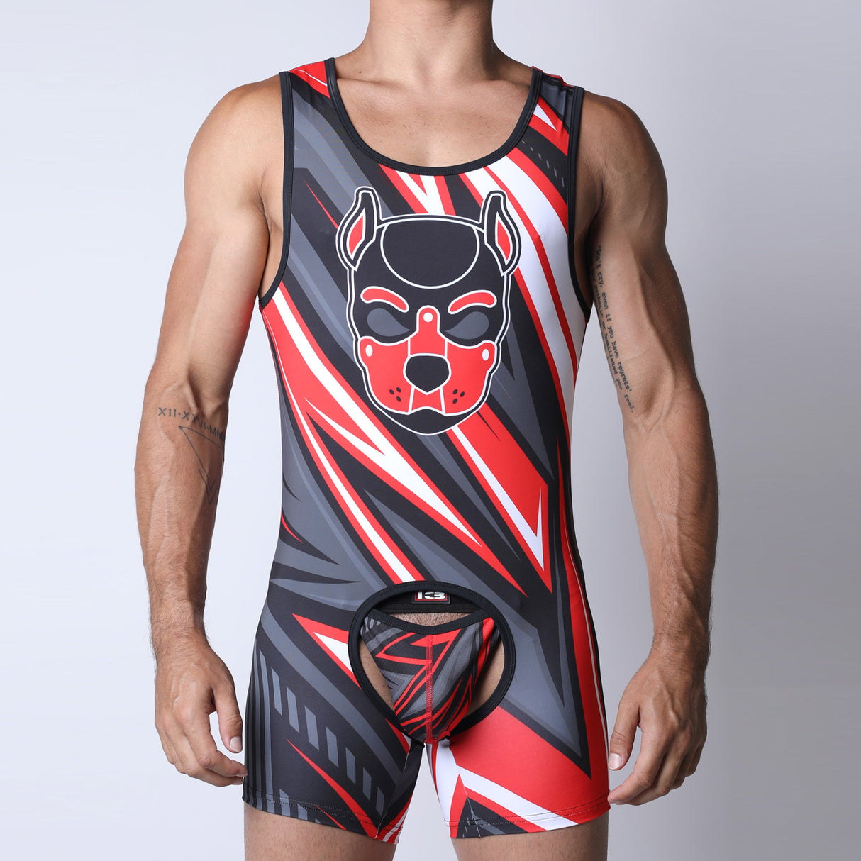 Cellblock 13 Kennel Club Lightning Pup Singlet Jock Red