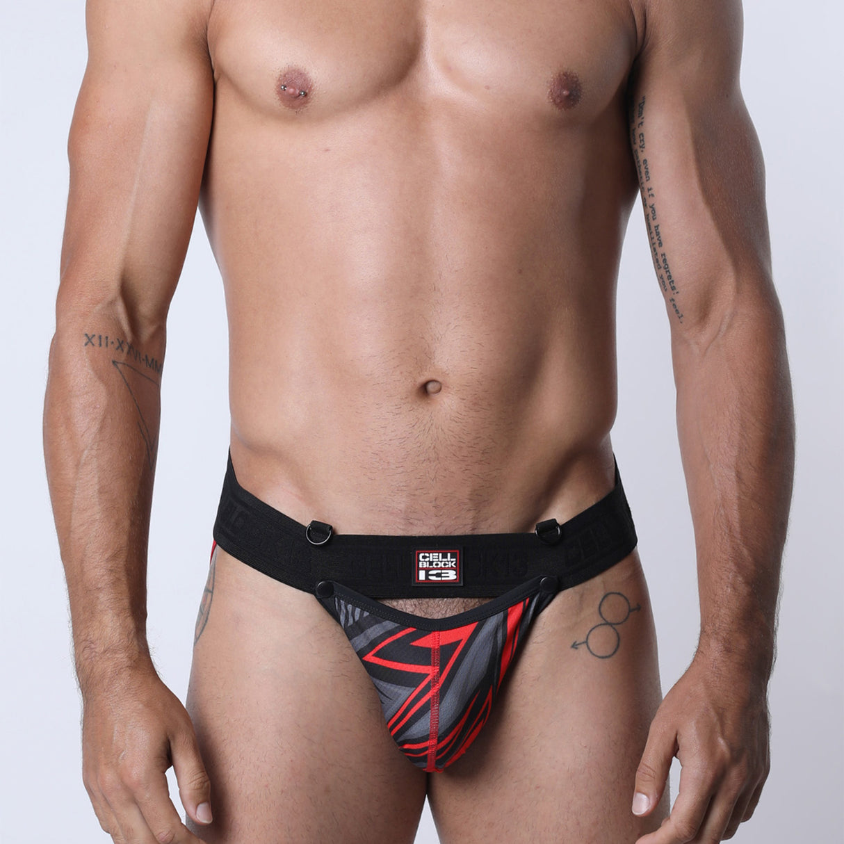 Cellblock 13 Kennel Club Lightning Snap Off Jockstrap Red