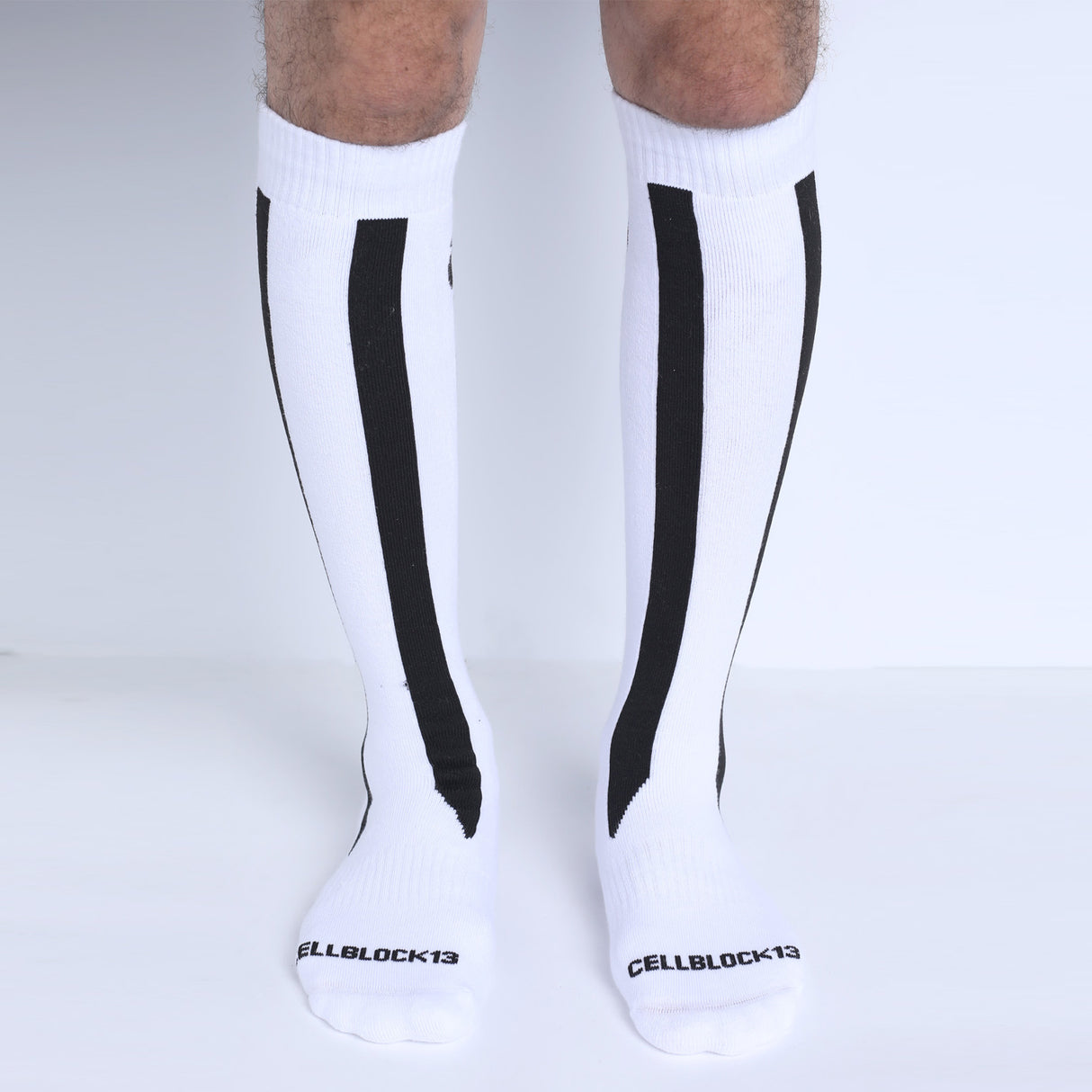 Cellblock 13 Muzzle Up Knee High Socks White