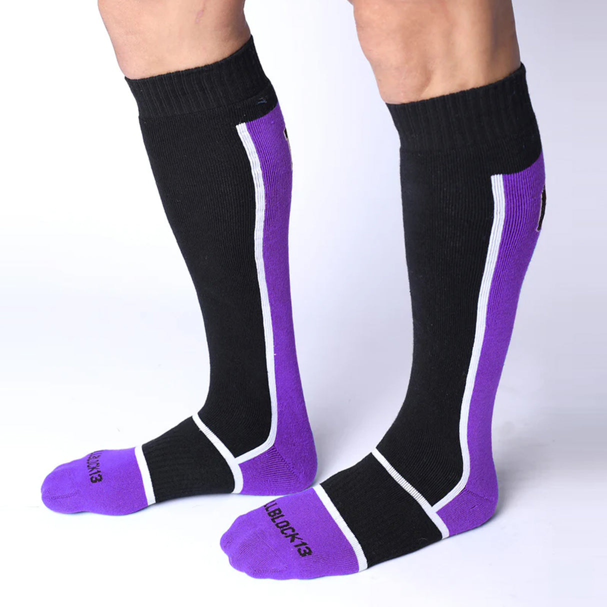 Cellblock 13 Take Down Knee High Socks Purple