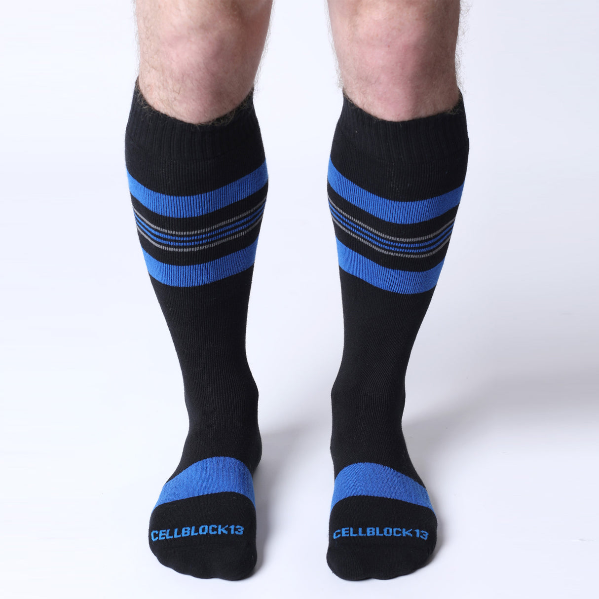 Cellblock 13 Tight End Shadow Socks Black Blue