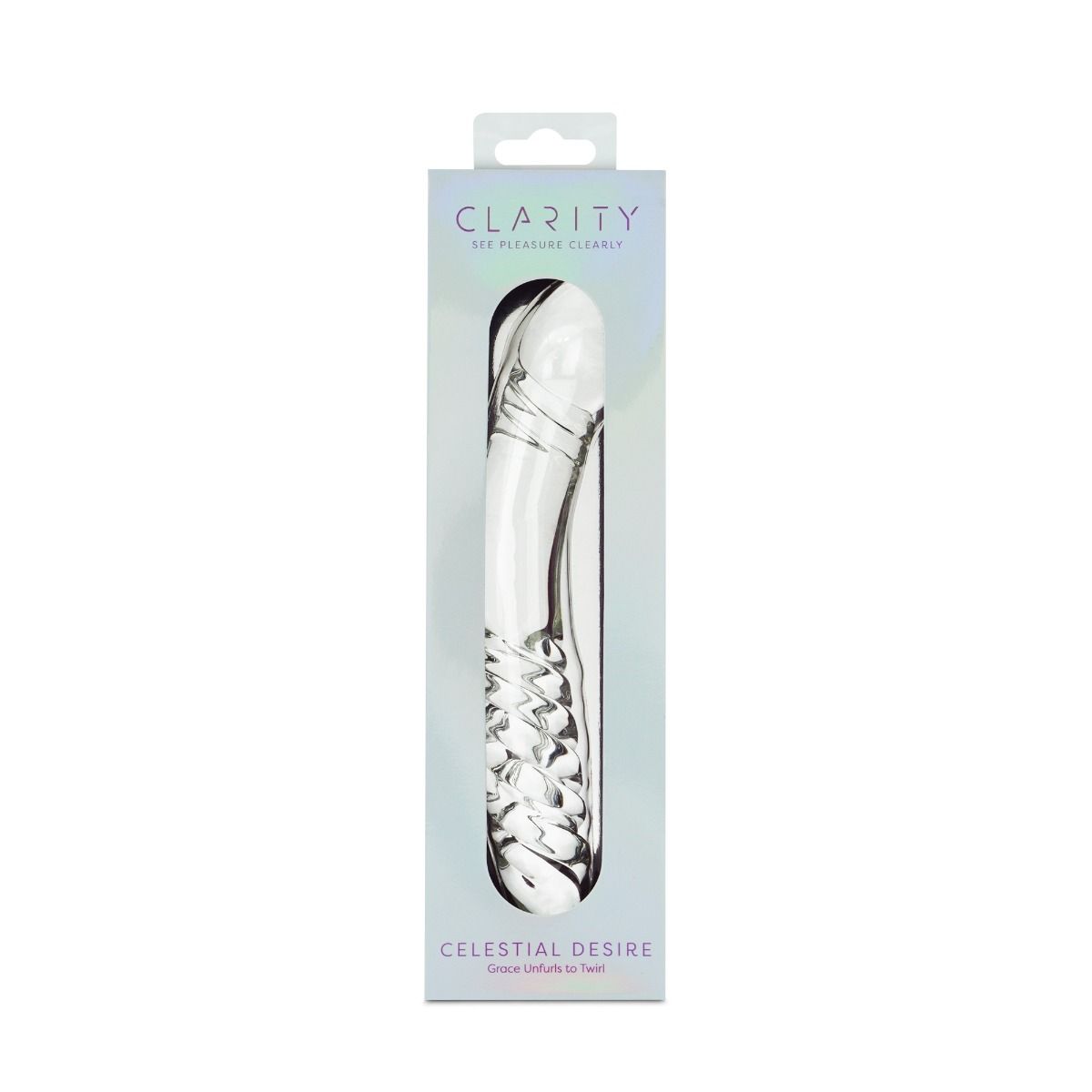 Clarity Celestial Desire Glass Dildo 7.4 Inch