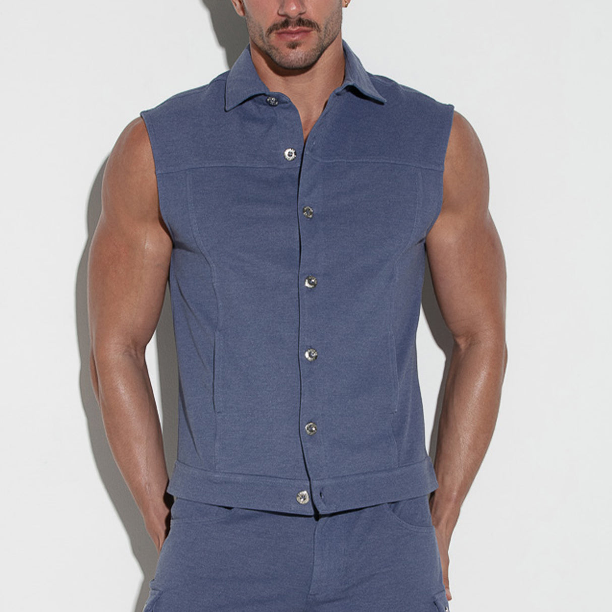 Code 22 Billy Sleeveless Jacket Navy