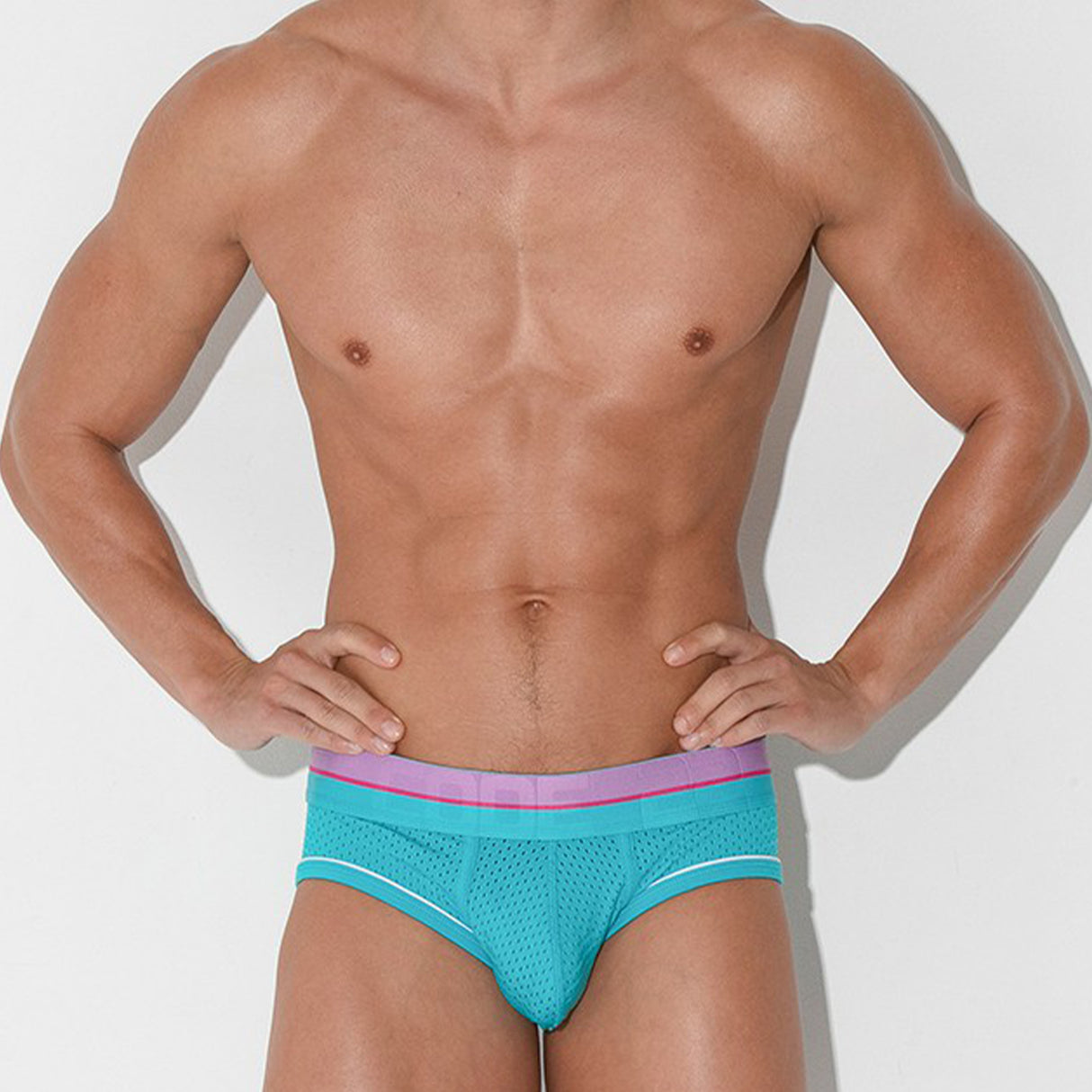 Code 22 Bright Mesh Brief Turquoise