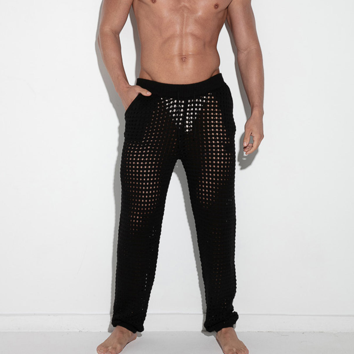 Code 22 Diamond Knit Pant Black