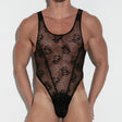Code 22 Lace Onesie Black