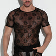 Code 22 Lace T Shirt Black