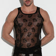 Code 22 Lace Tank Top Black