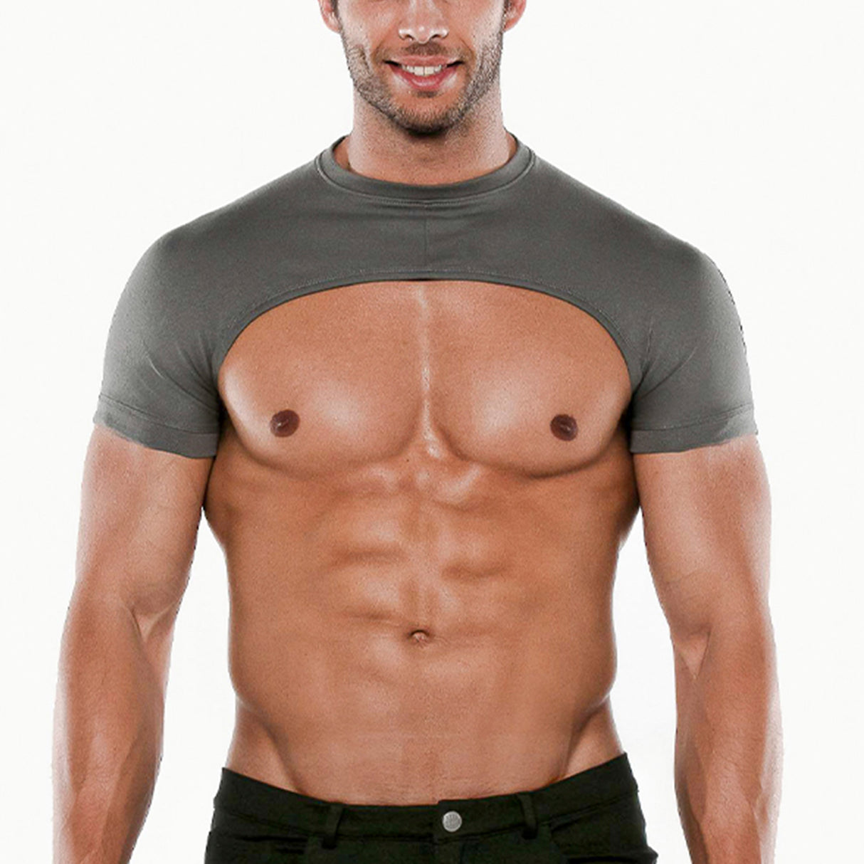 Code 22 Micro Sleeve Top Grey