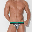 Code 22 Palm Tree Jockstrap Charcoal