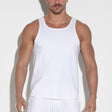 Code 22 Prism Pique Tank Top White