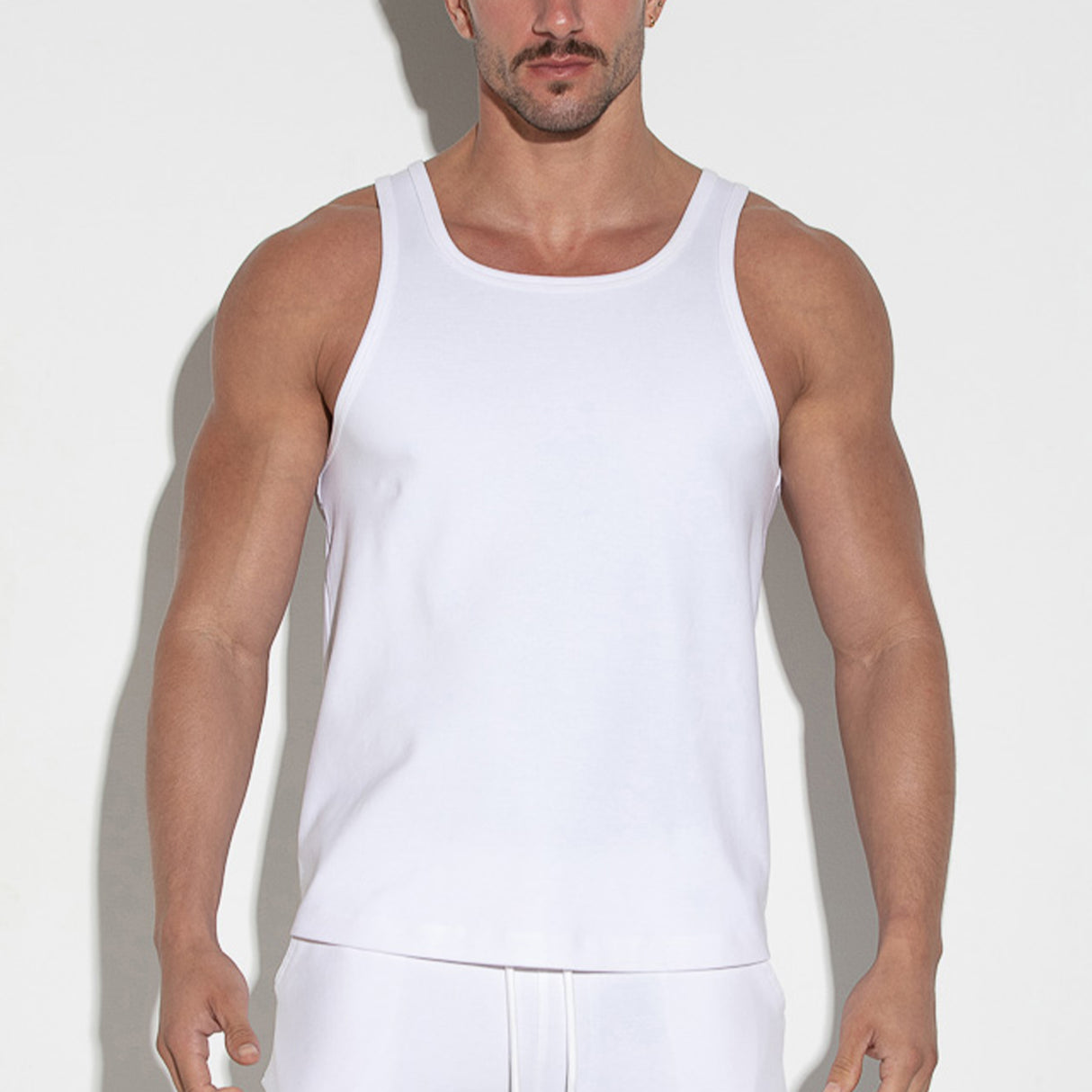 Code 22 Prism Pique Tank Top White
