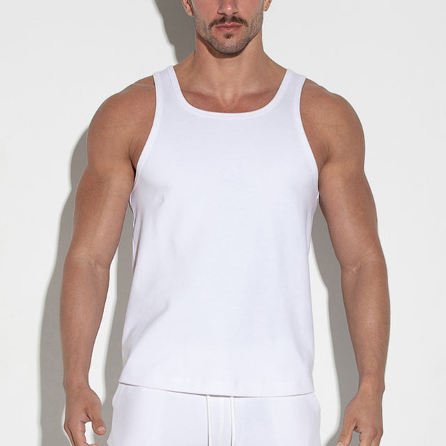 Code 22 Prism Pique Tank Top White