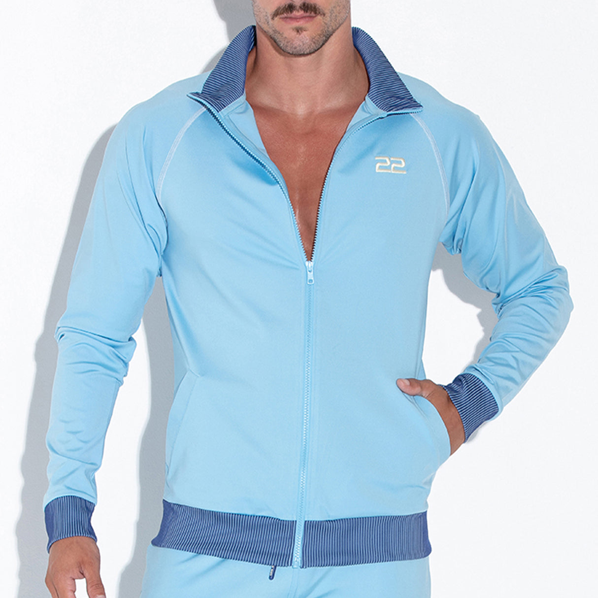 Code 22 Reflex Zip Up Sweatshirt Blue