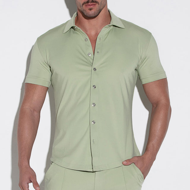 Code 22 Sleek Slim Shirt Khaki