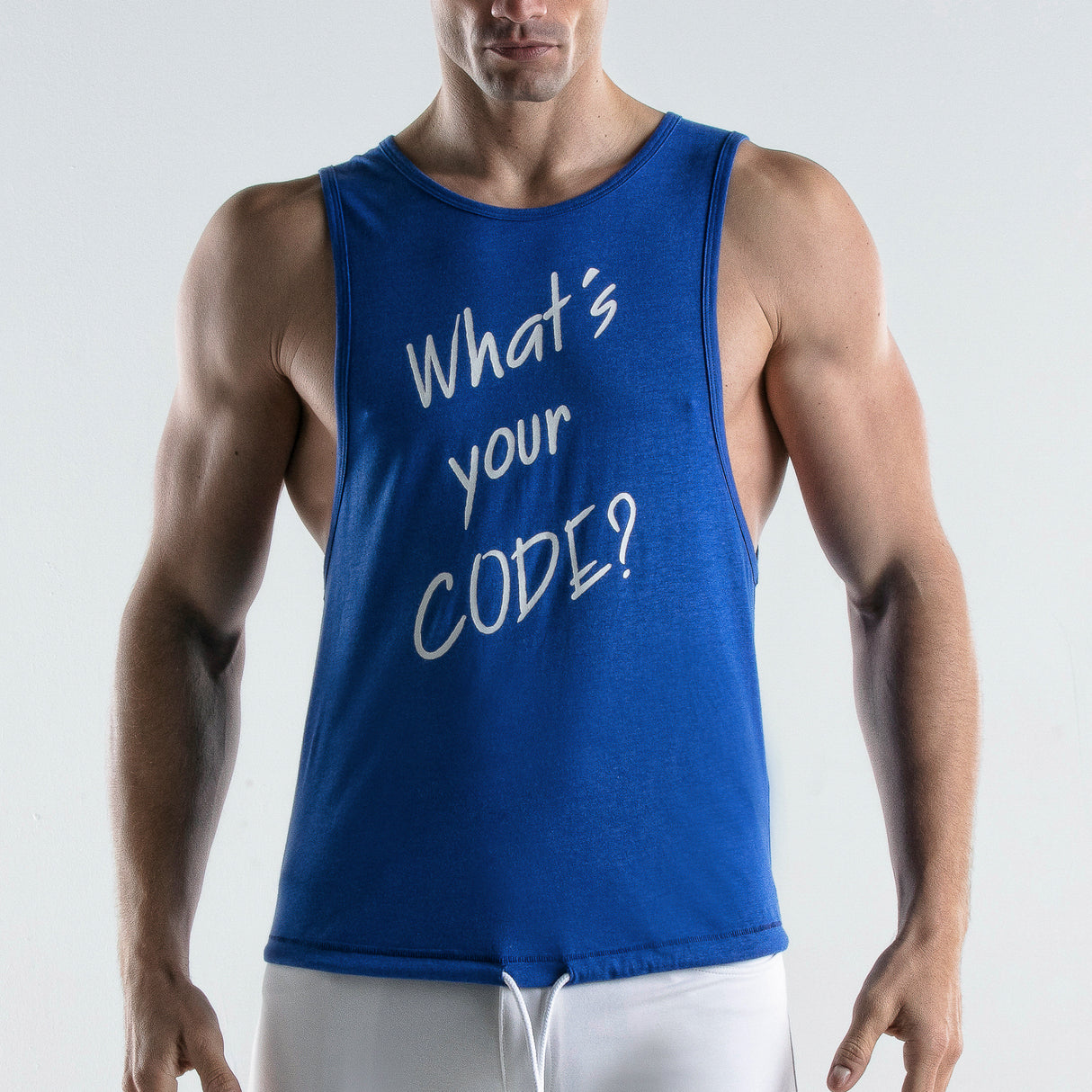 Code 22 What's Your Code Tank Top Blue