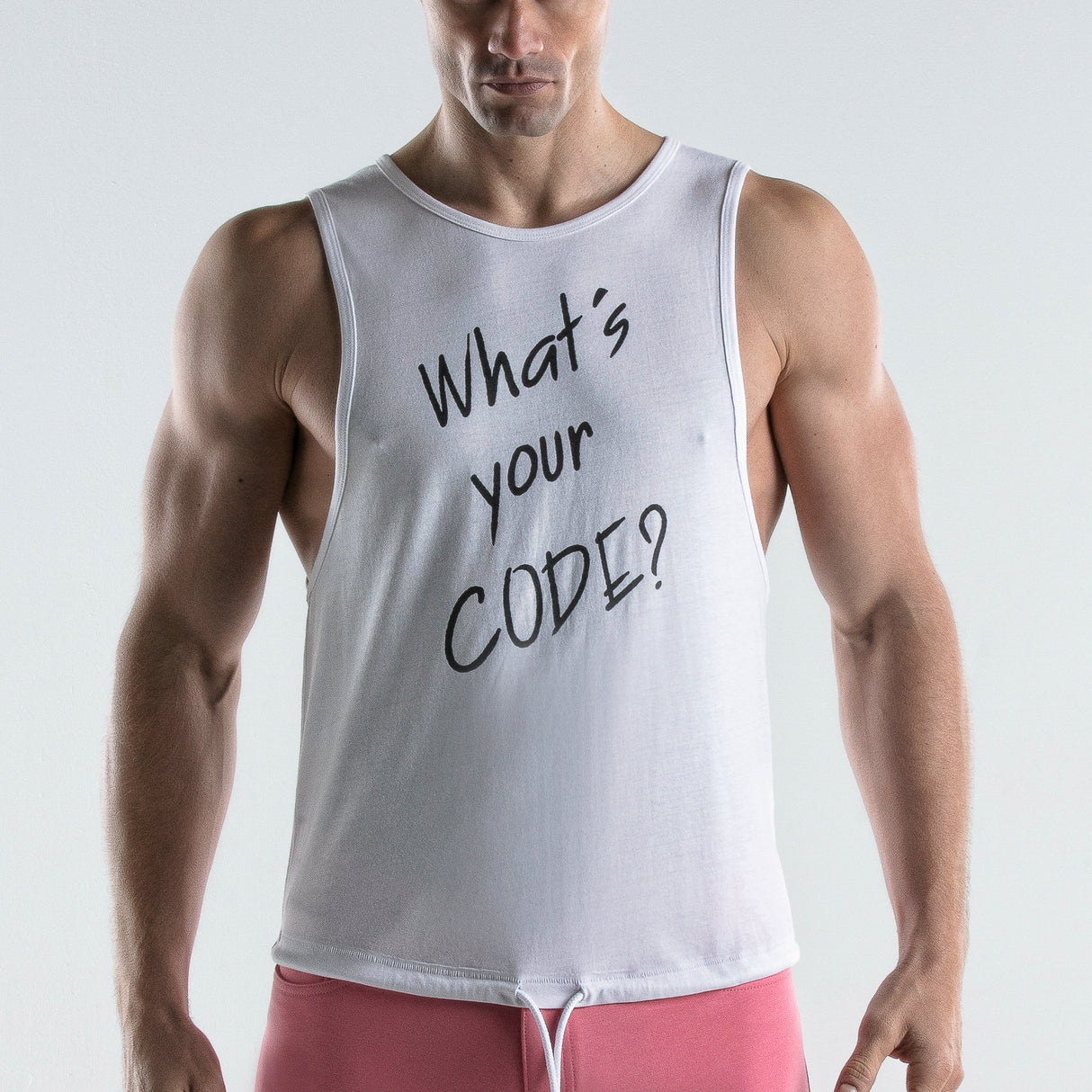 Code 22 What's Your Code Tank Top White