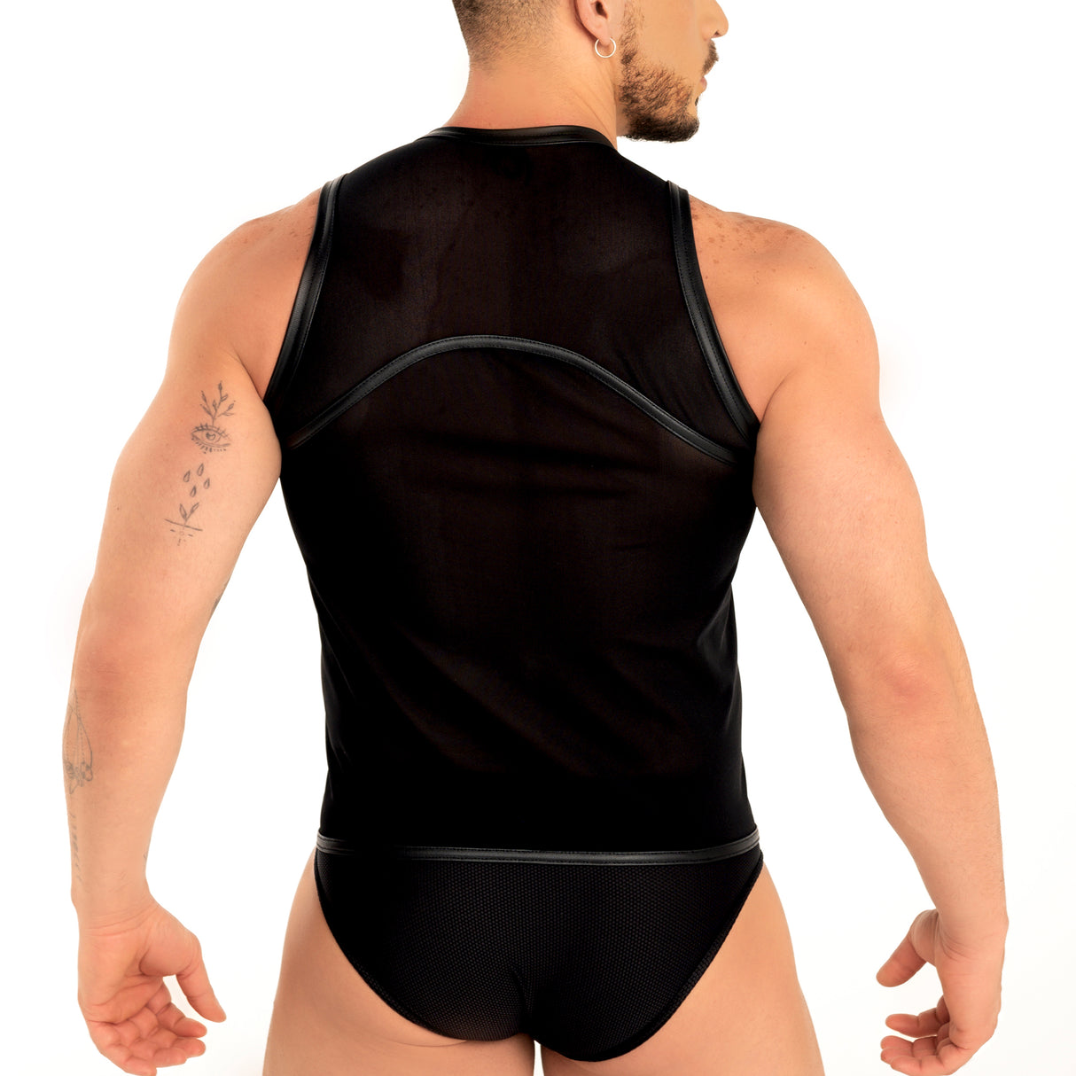 Dale Mas Industrial Mesh Vest Black Red