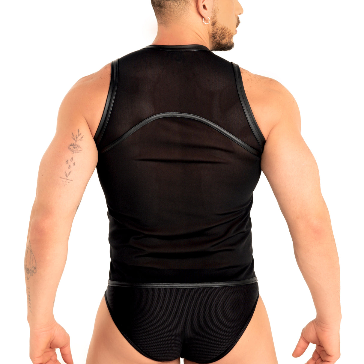 Dale Mas Industrial Mesh Vest Black White