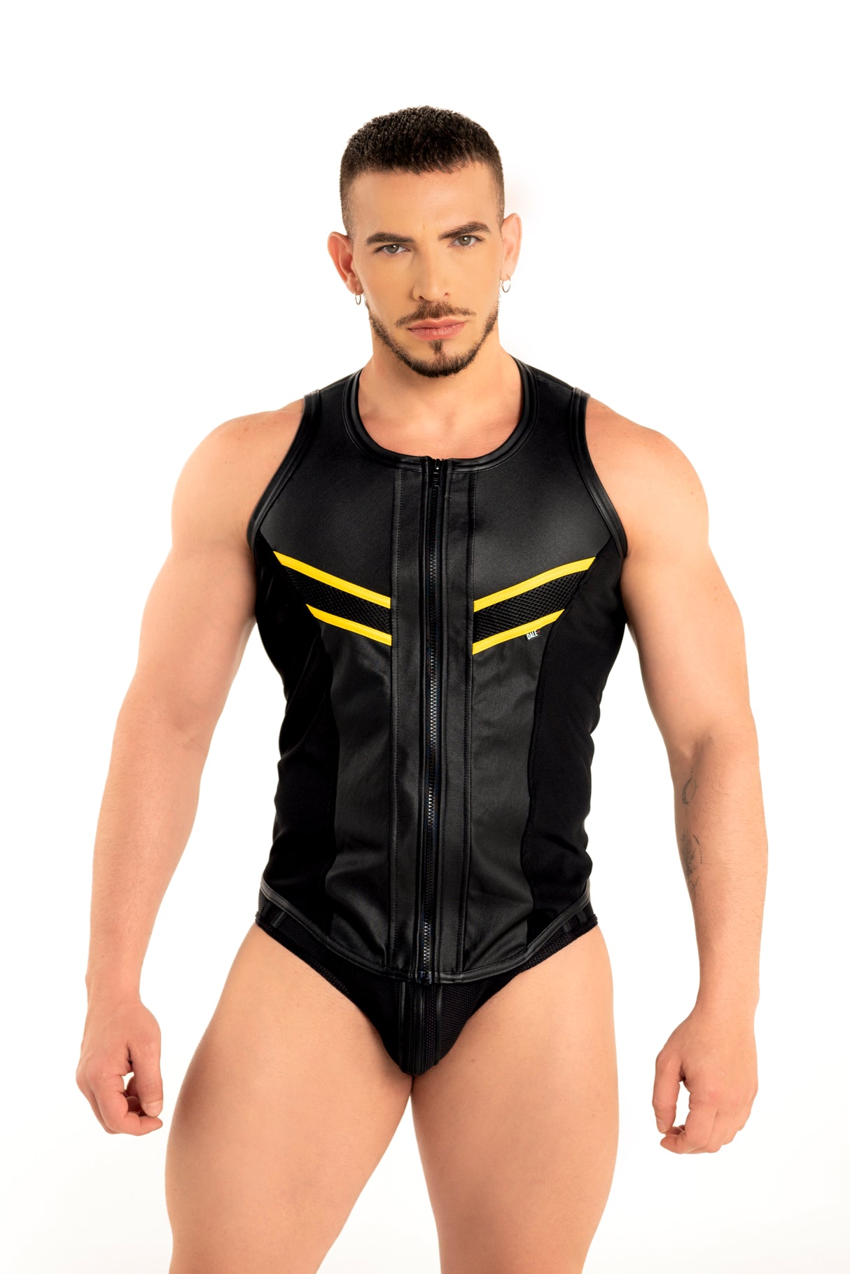 Dale Mas Industrial Mesh Vest Black Yellow