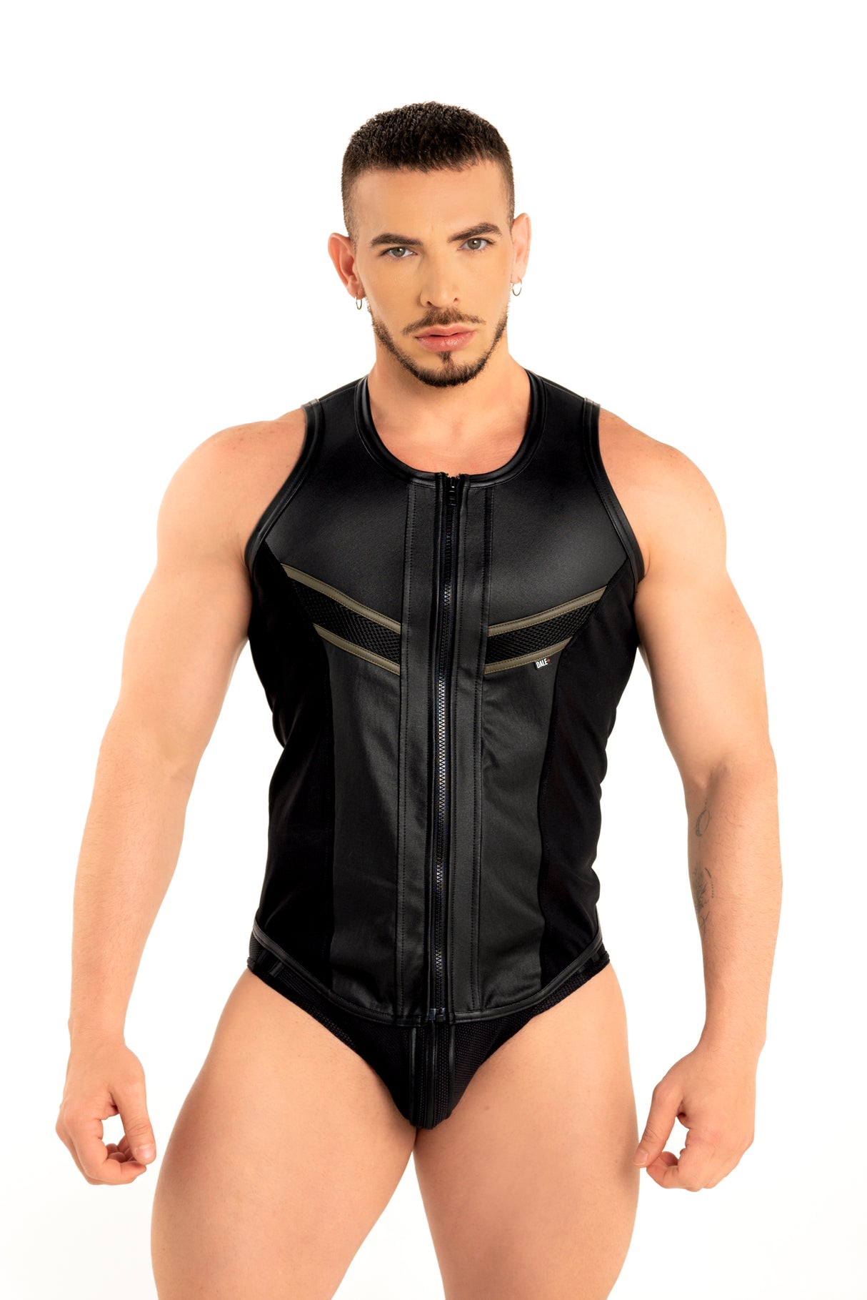 Dale Mas Industrial Mesh Vest Black Army