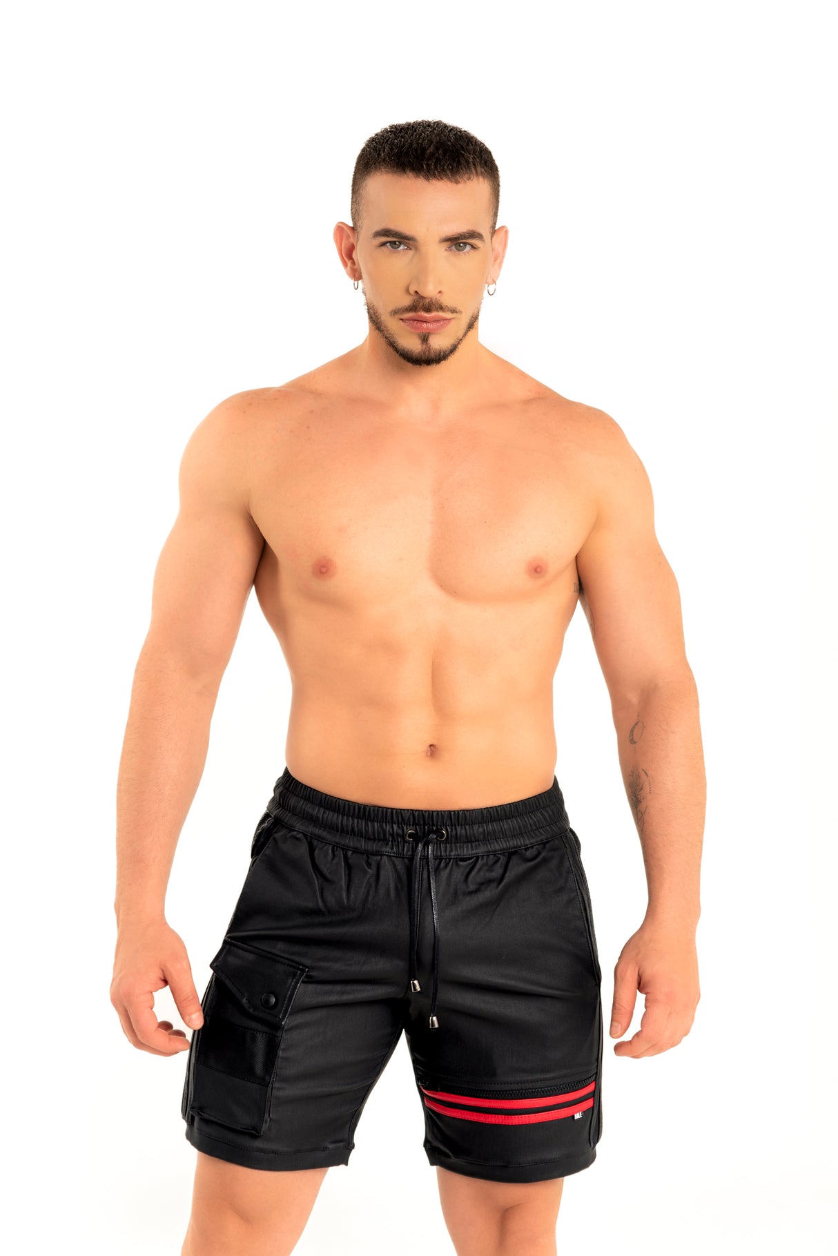 Dale Mas Industrial Mesh Short Phone Pocket Black Red