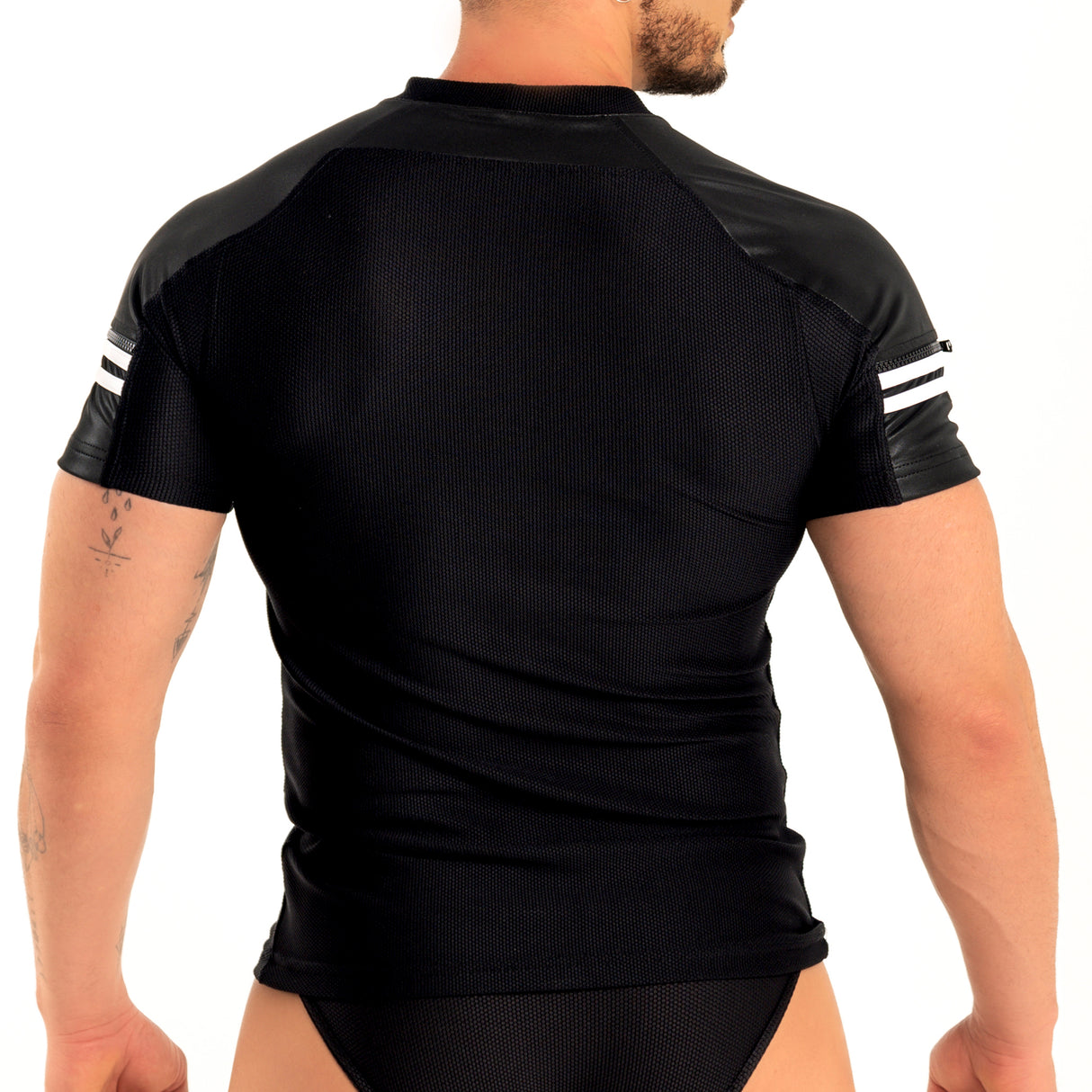 Dale Mas Industrial Zipper Shirt Black White