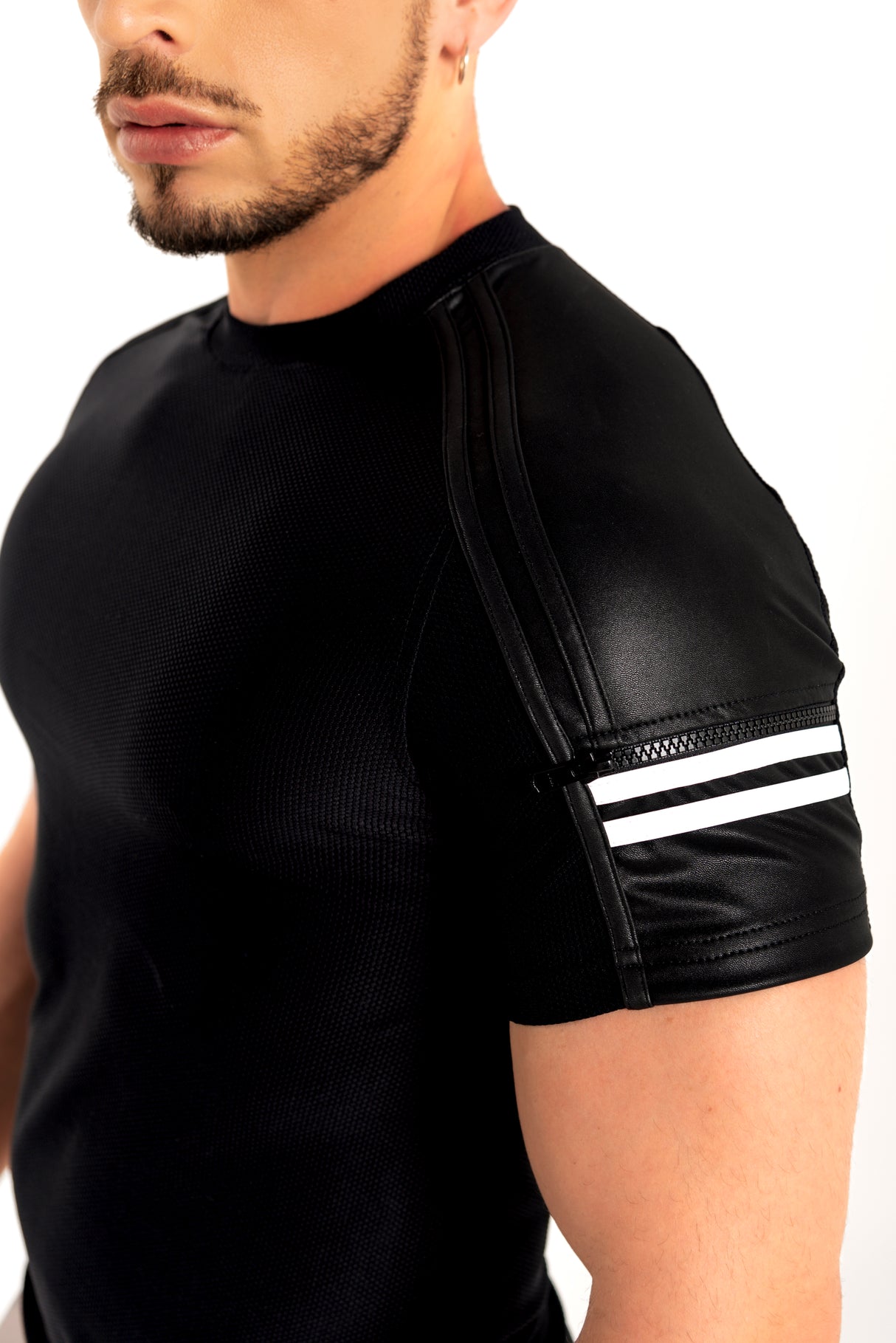 Dale Mas Industrial Zipper Shirt Black White