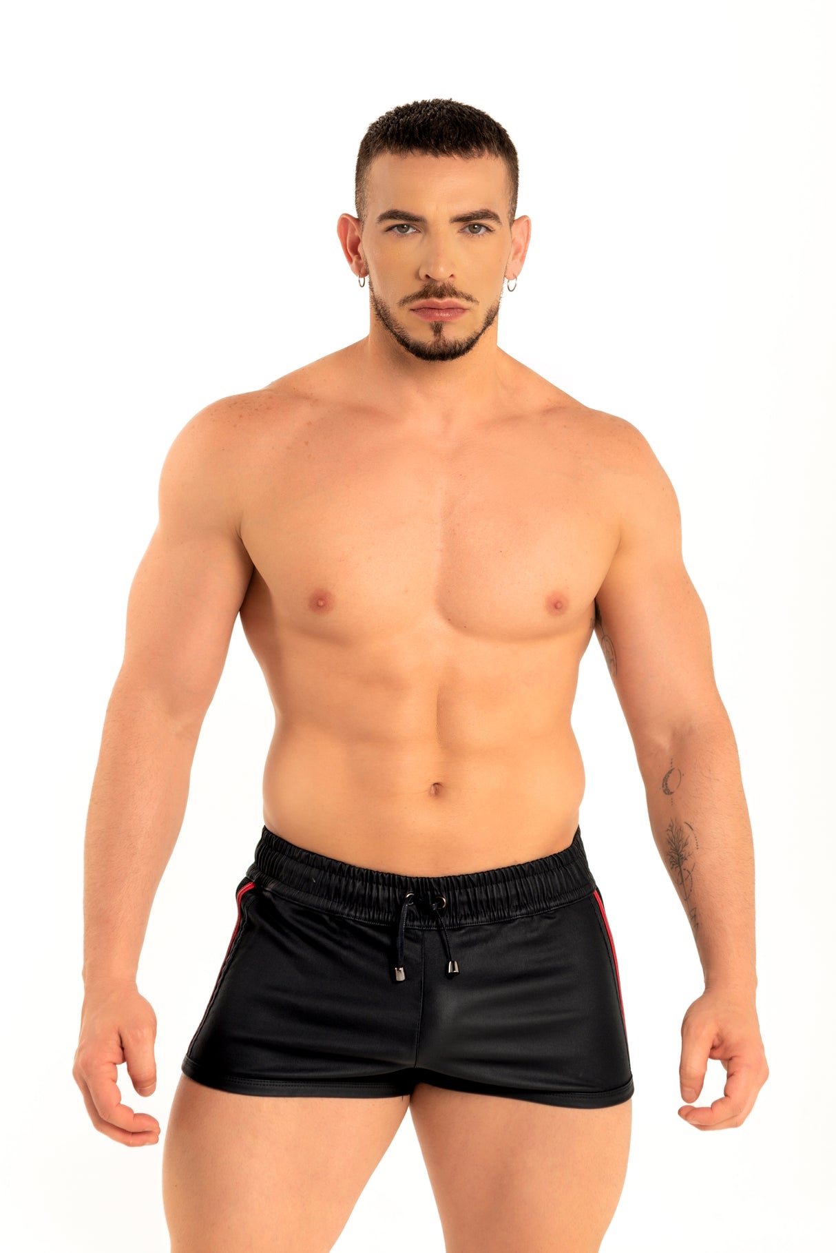 Dale Mas Industrial Mesh Short Black Red